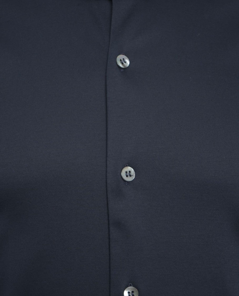 Guglieminotti Cotton Shirt With Kent Collar