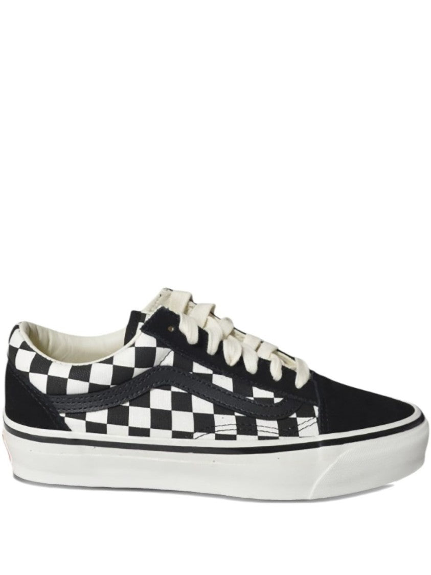 Vans Low-Top Checkerboard Sneakers With Suede Overlays And Signature Side Stripe