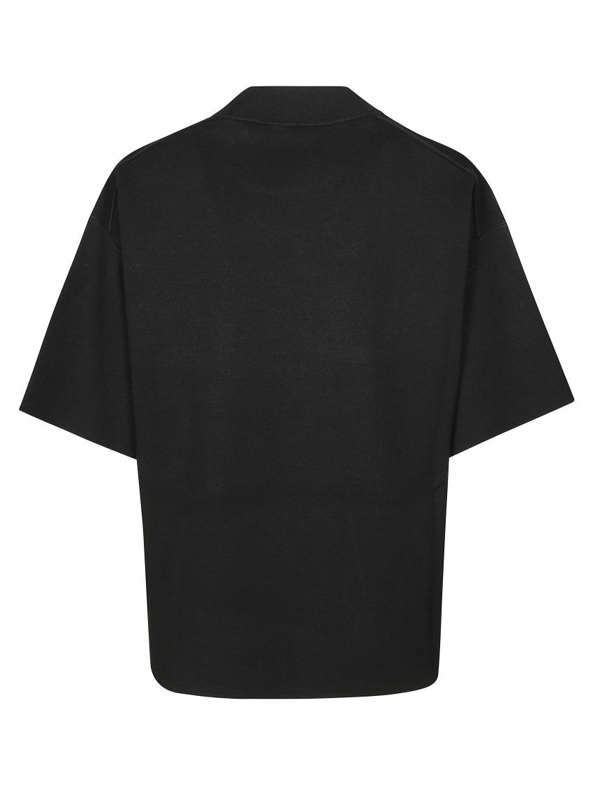 Max Mara Fitted White Milano Knit Short-Sleeve T-Shirt