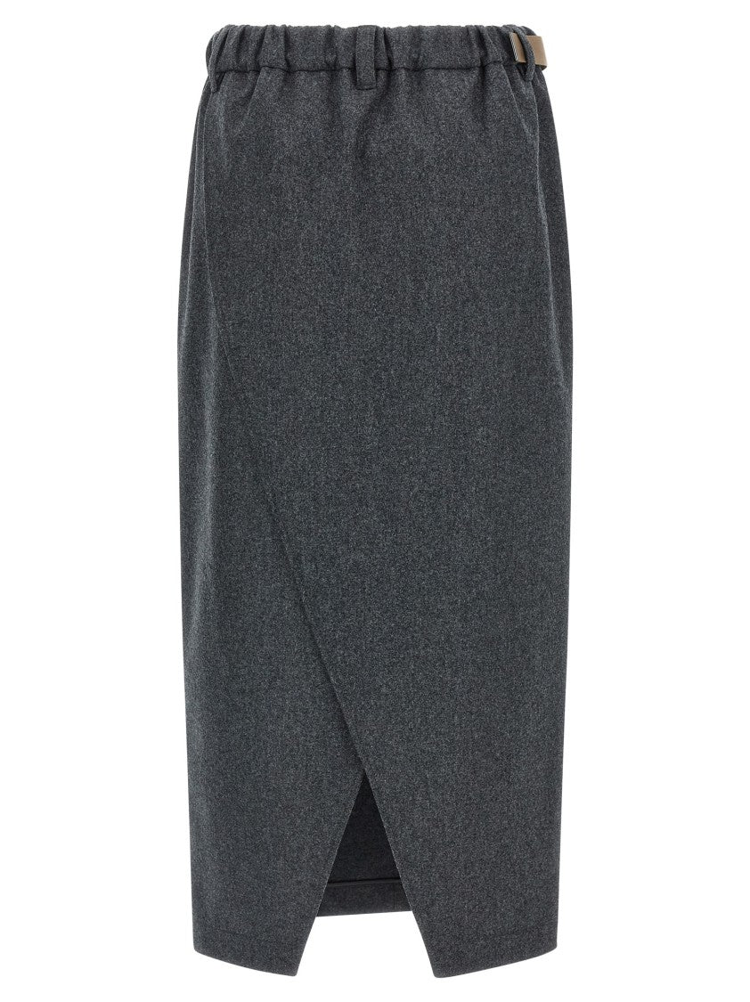 Brunello Cucinelli Fresh Wool Skirt
