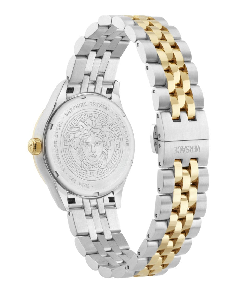 Versace Hellenyium Bracelet Watch With Green Sunray Dial