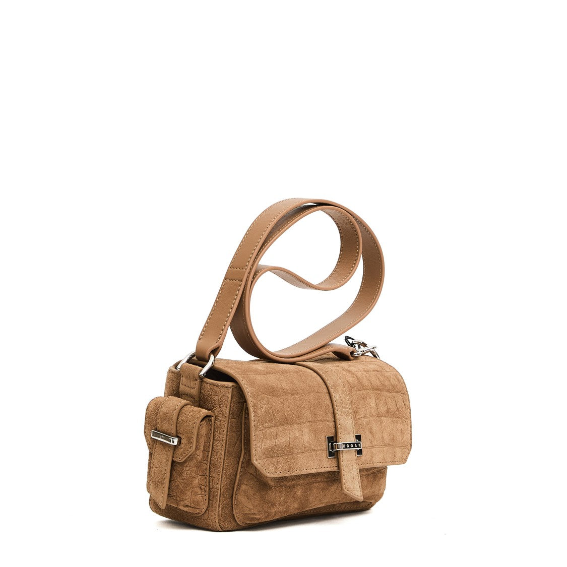 Hogan Small Flap Bag In Beige Coconut Crust