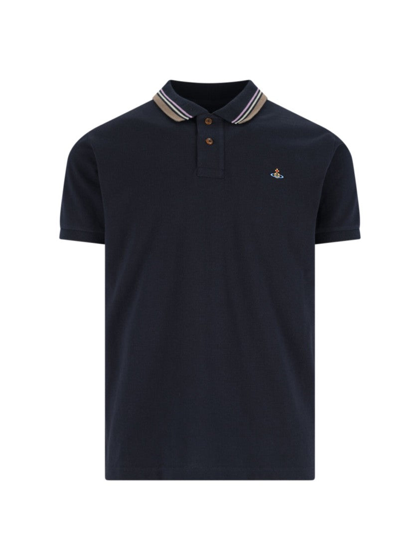 Vivienne Westwood "Orb" Polo Shirt Blue