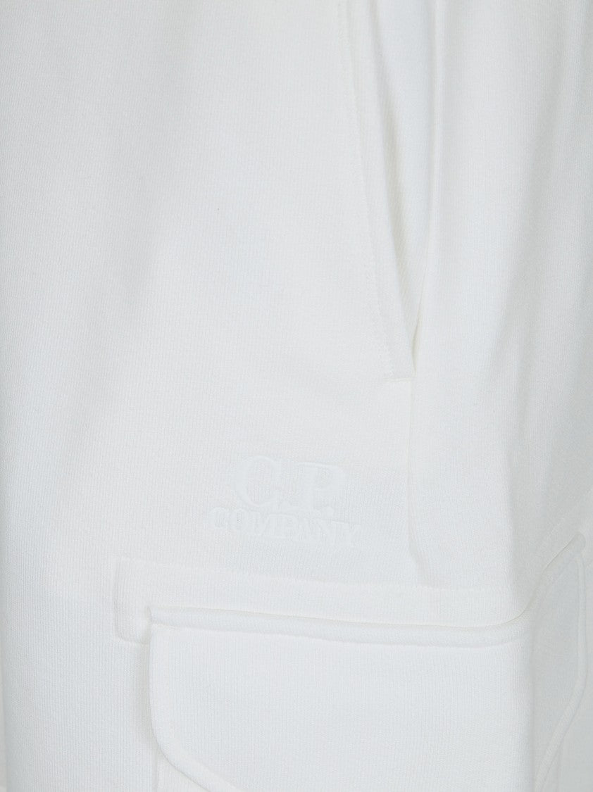 C.P. Company Diagonal Raised Fleece Cargo Sweatshorts