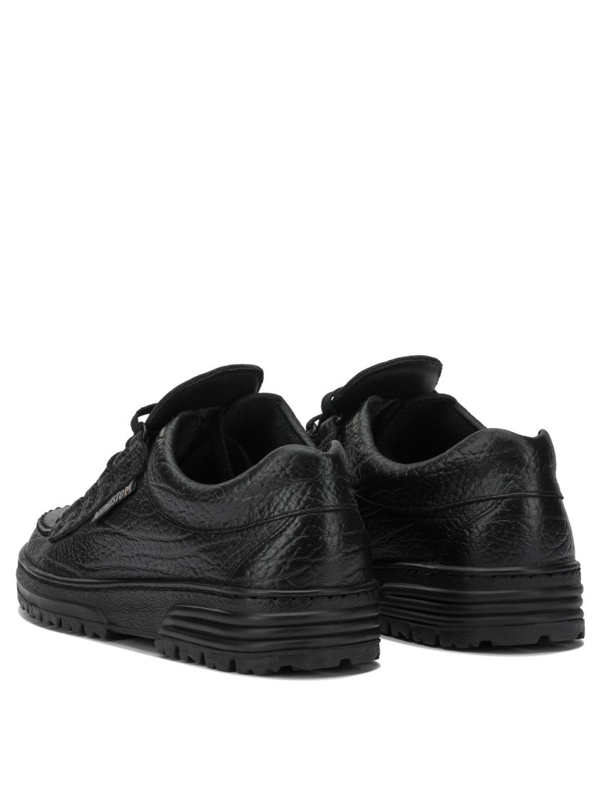 Mephisto Textured Leather Low-Profile Sneakers