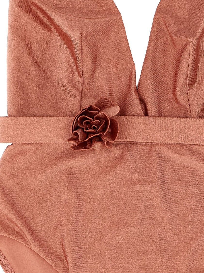 Zimmermann 'Lucky Plunge Flower' One-Piece Swimsuit