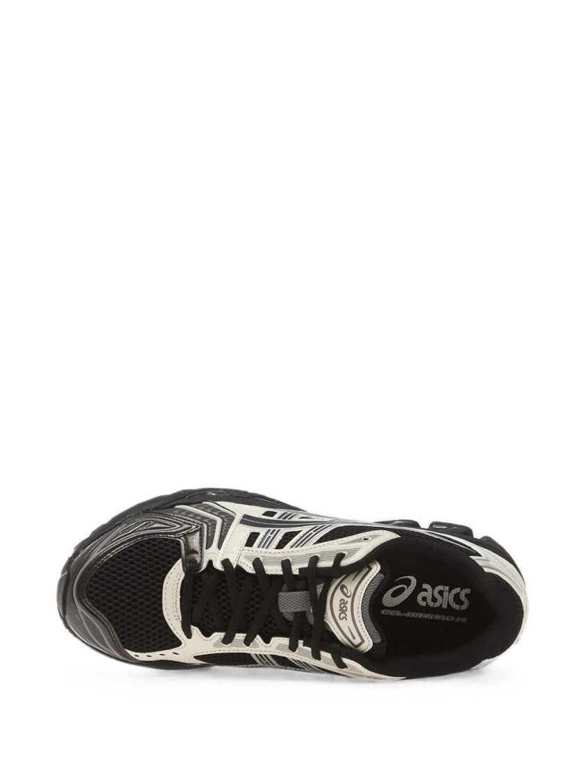 Asics Black Gel-Kayano Mesh Inserts Sporty Sneakers