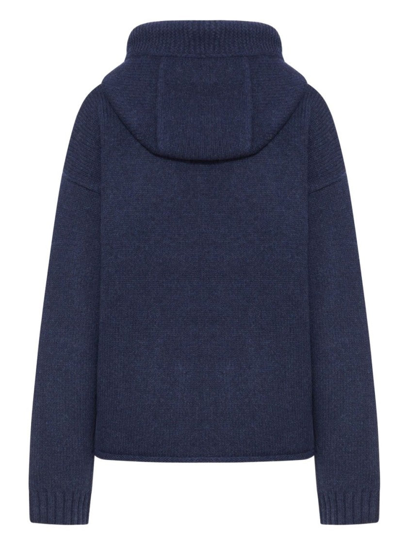 J. W. Anderson Zip-Up Hoodie With Contrasting Anchor Logo