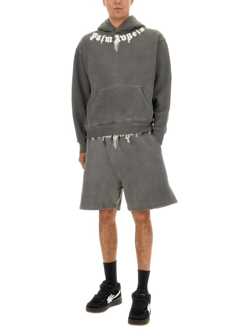 Palm Angels Relaxed Fit Hooded Sweatshirt