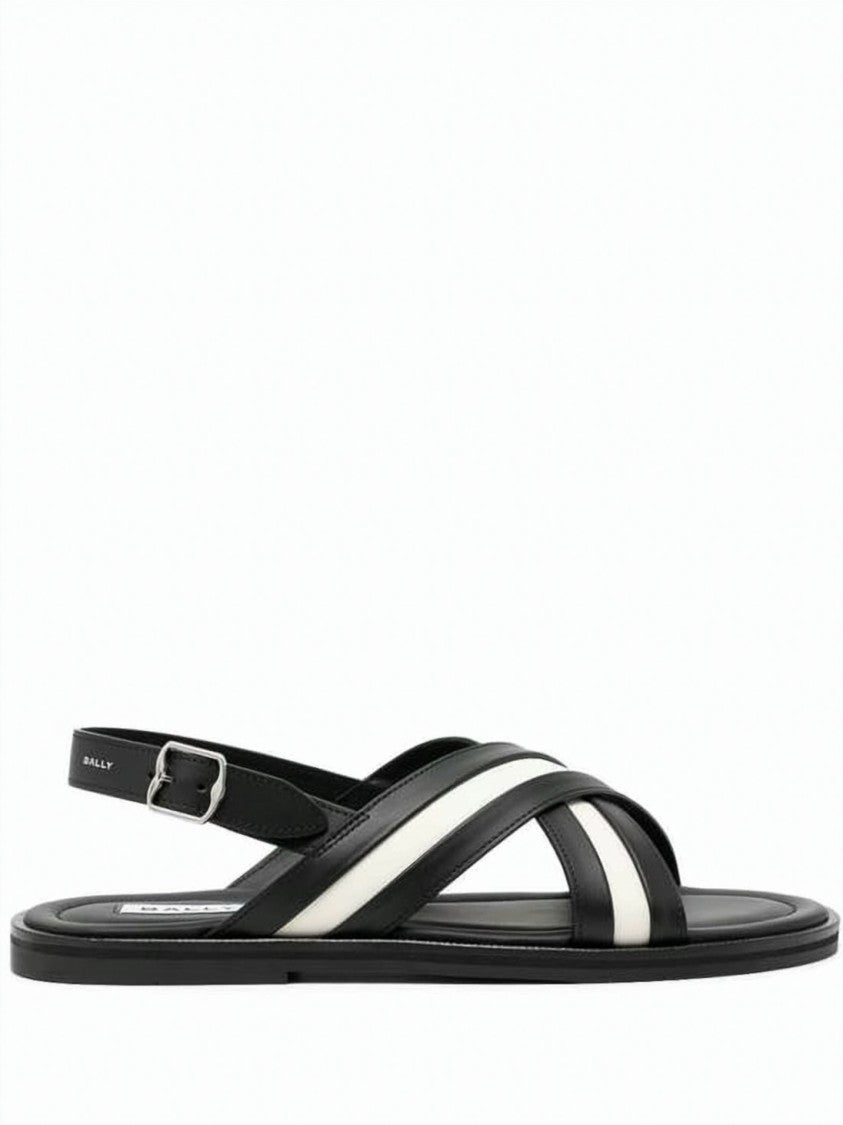 Bally Bally Dom Sandals With Rubber Sole And Adjustable Strap