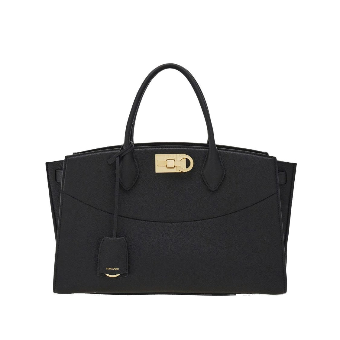 Salvatore Ferragamo Grained Leather Handbag