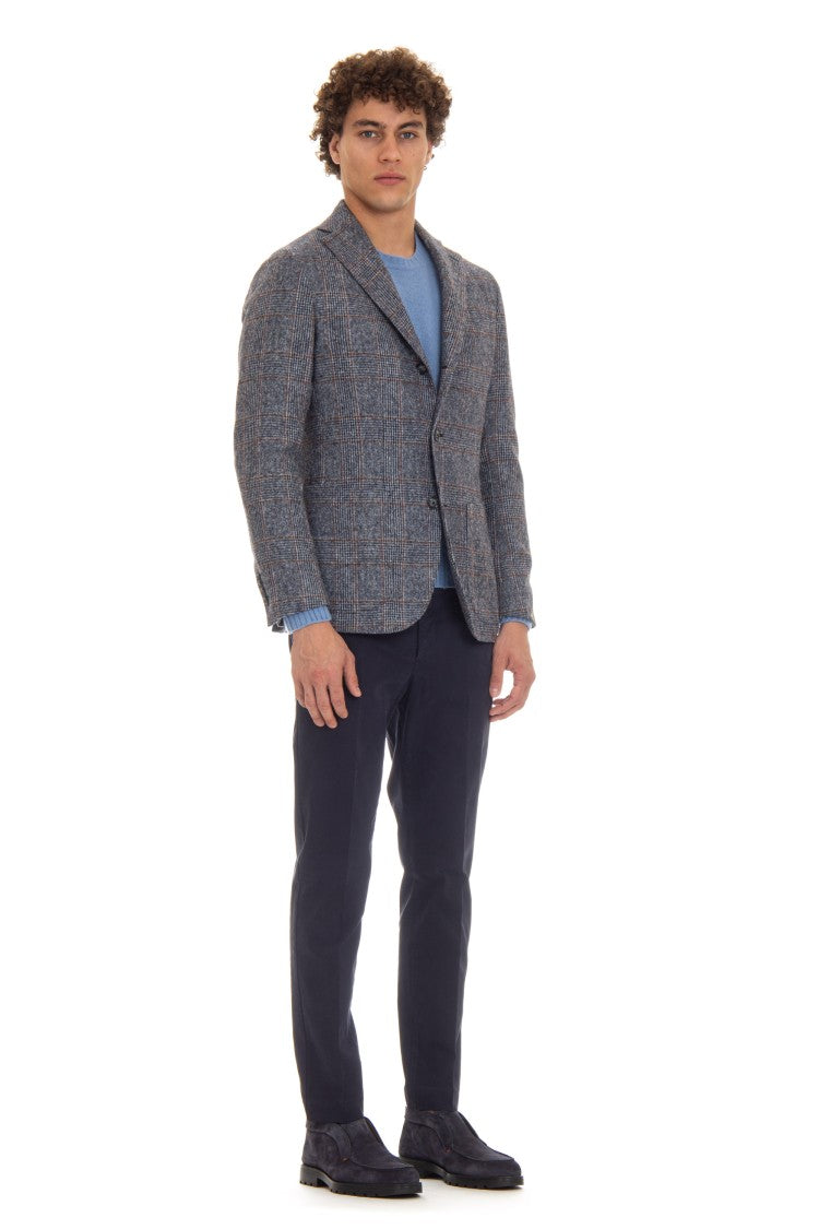 Barba Prince Of Wales Alpaca-Wool Jacket