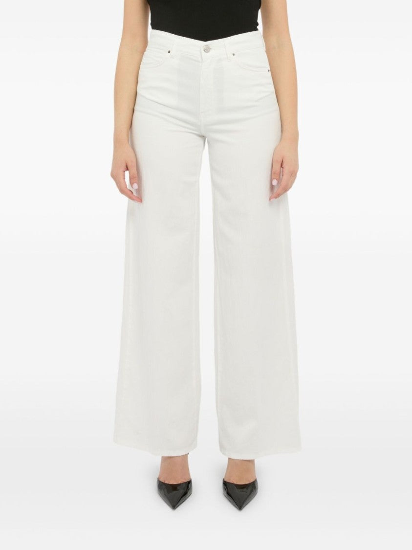 Cigala's Wide-Leg White Pants With High Waist