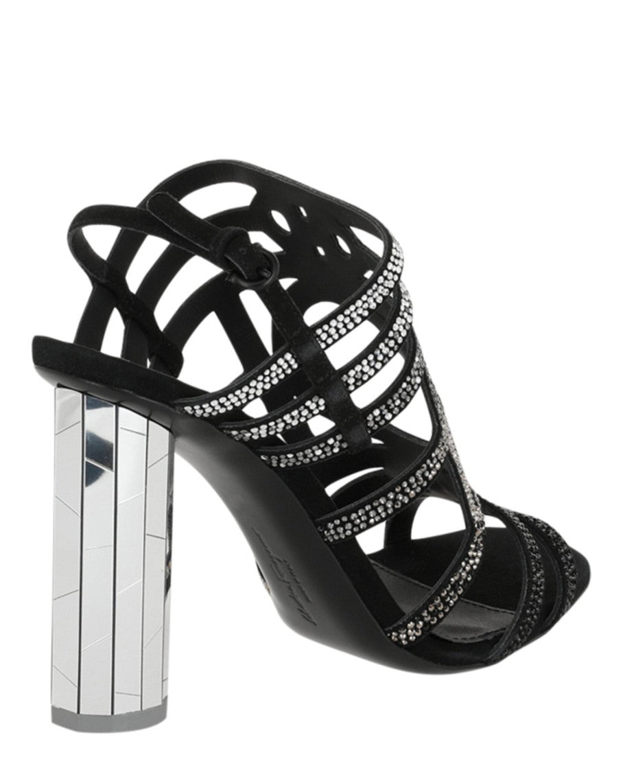 Ferragamo Florenza Crystal-Embellished Slingback Heel Sandals