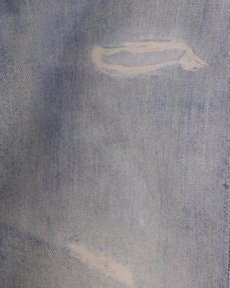 Our Legacy Wide-Leg Jeans With Vintage Trompe L'oeil Print