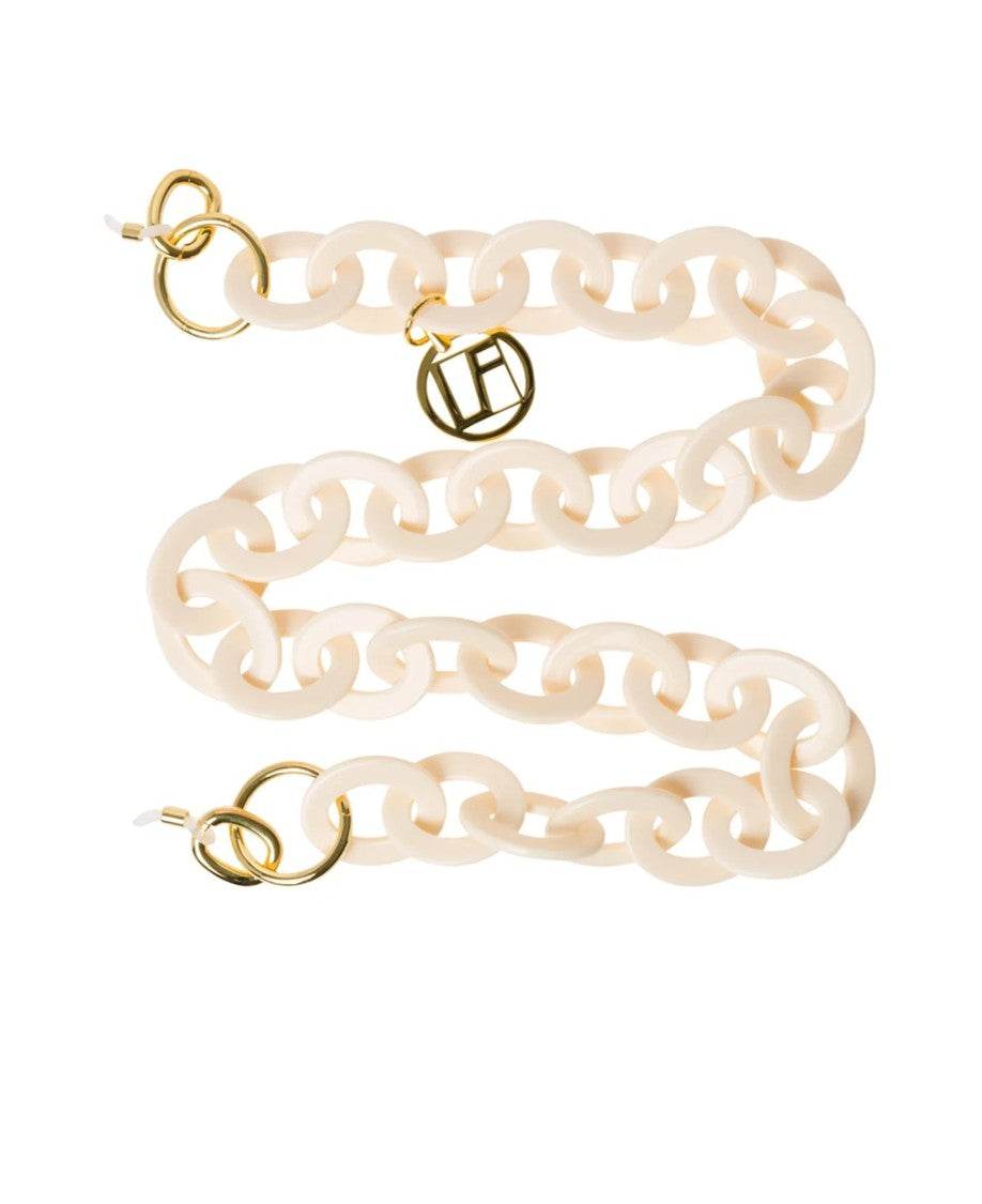 Linda Farrow Peach Link Acetate Chain