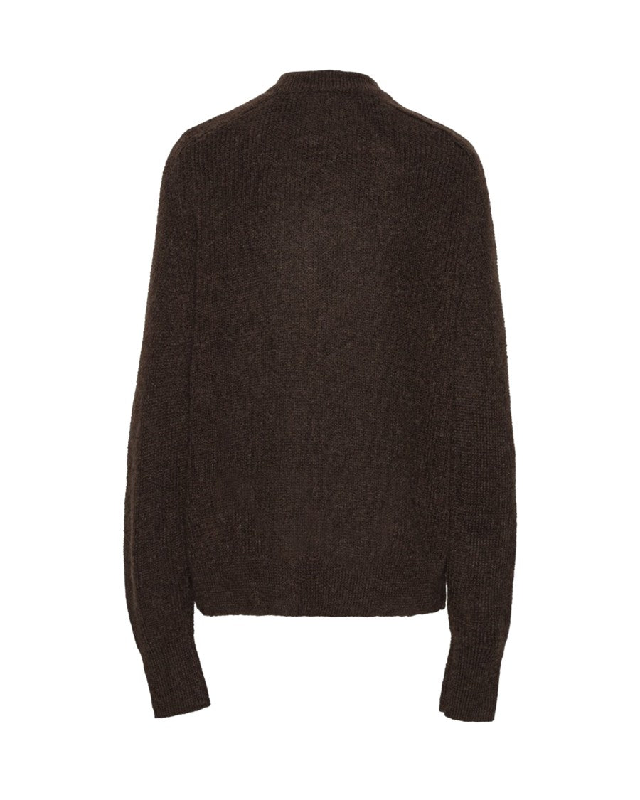 Rotate Lightweight Sweater With Brown Logo
