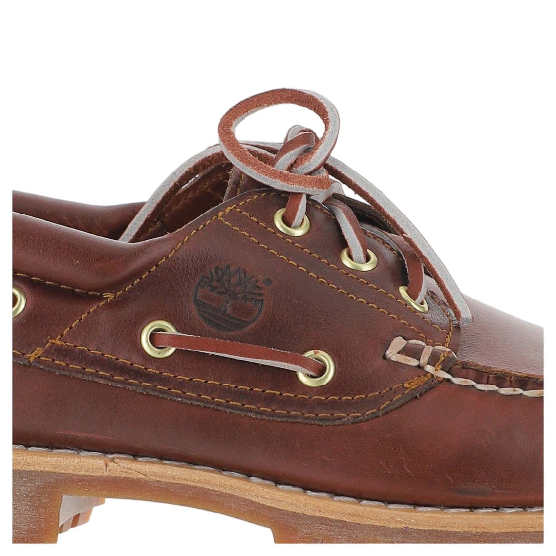 Timberland Bordeaux Laced Rubber Sole Leather Loafers