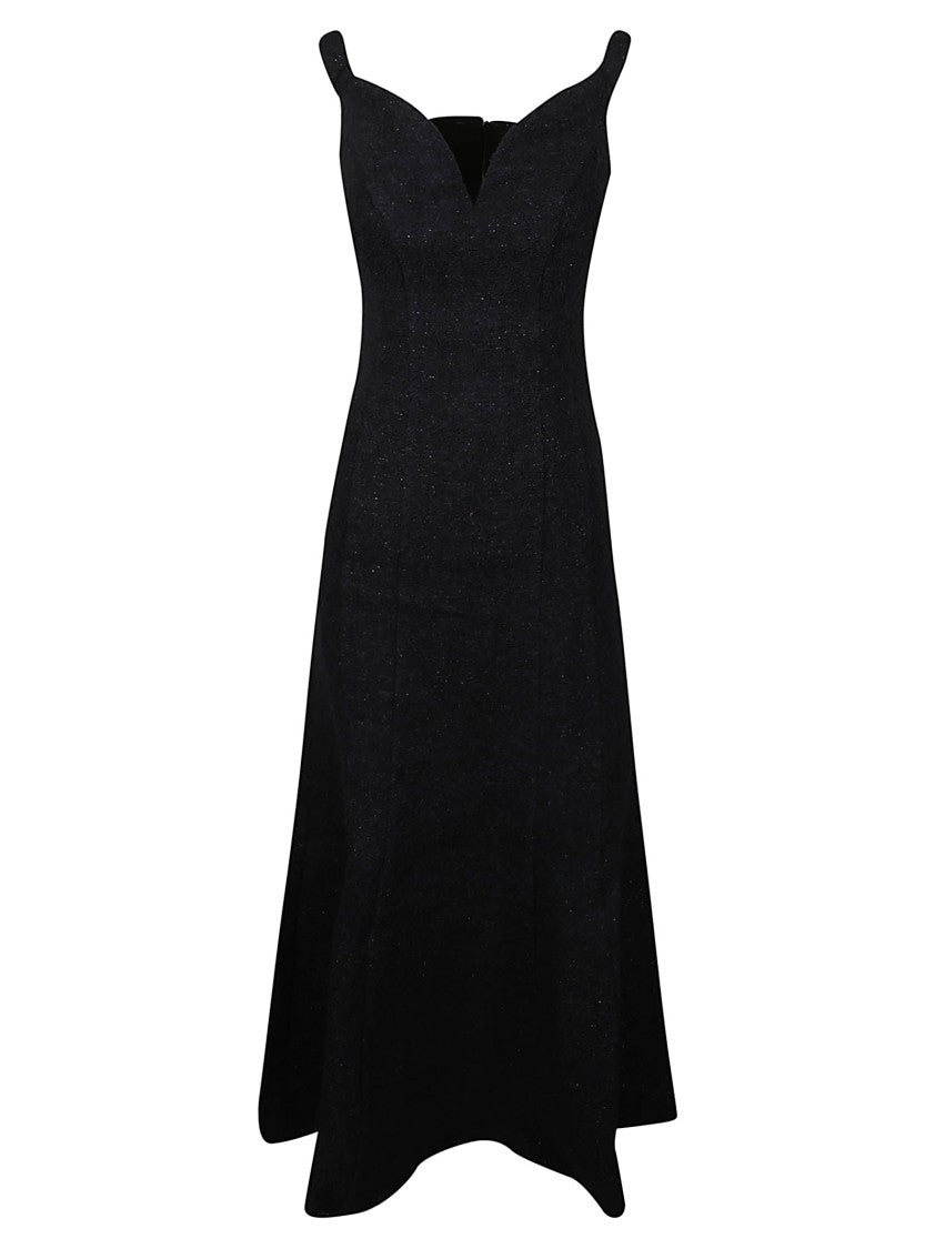 Self-Portrait Boucle Acrylic-Blend Midi Dress