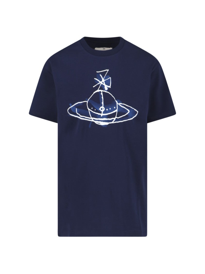 Vivienne Westwood Navy Blue Classic T-Shirt