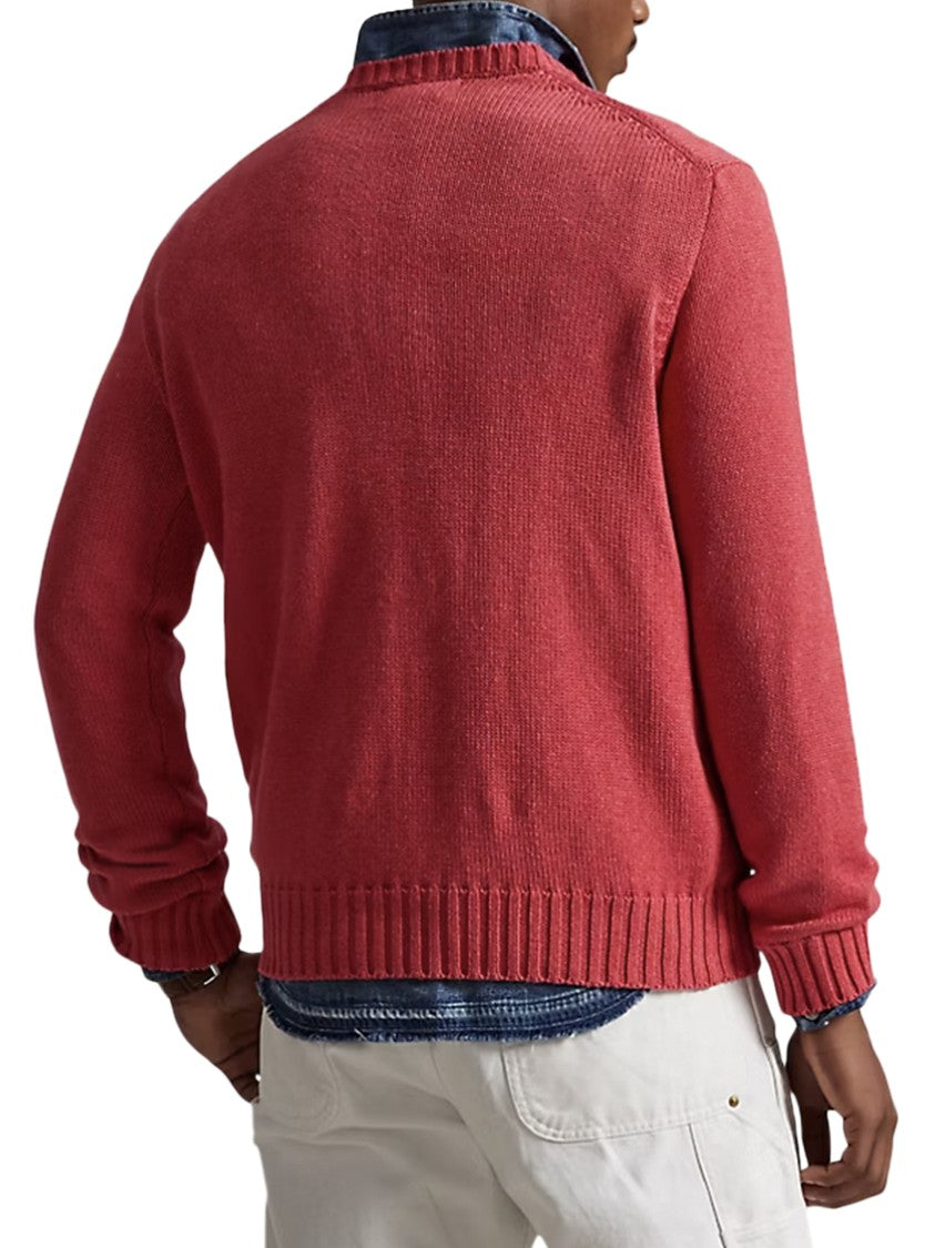 Polo Ralph Lauren Long-Sleeve Cotton Pullover Sweater With Flag Motif