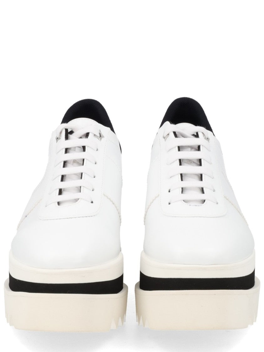 Stella Mccartney Sneak Elyse White Layered Platform Sneakers