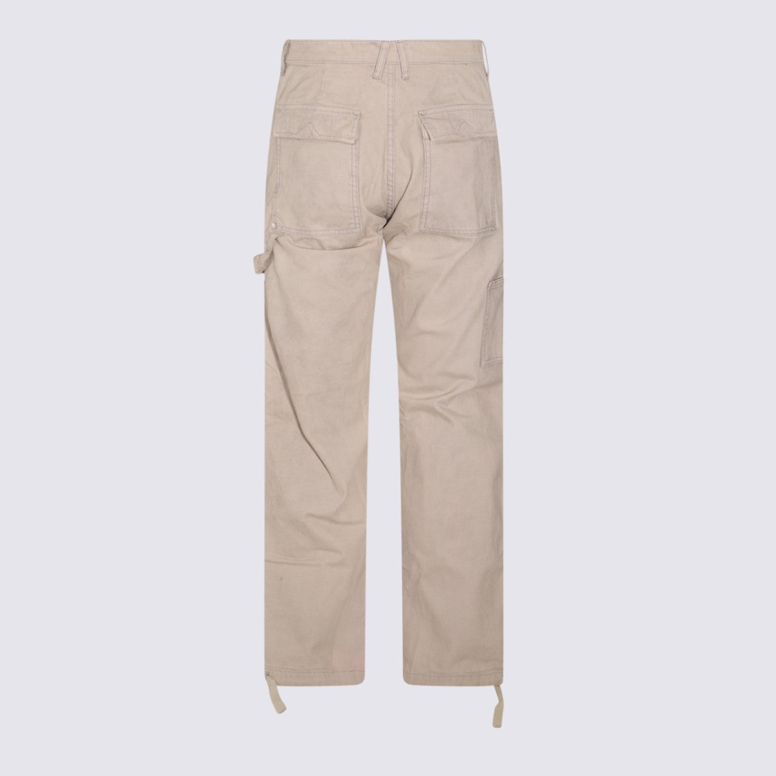 Rhude High-Waisted Straight-Leg Utility Pants With Adjustable Hem Ties