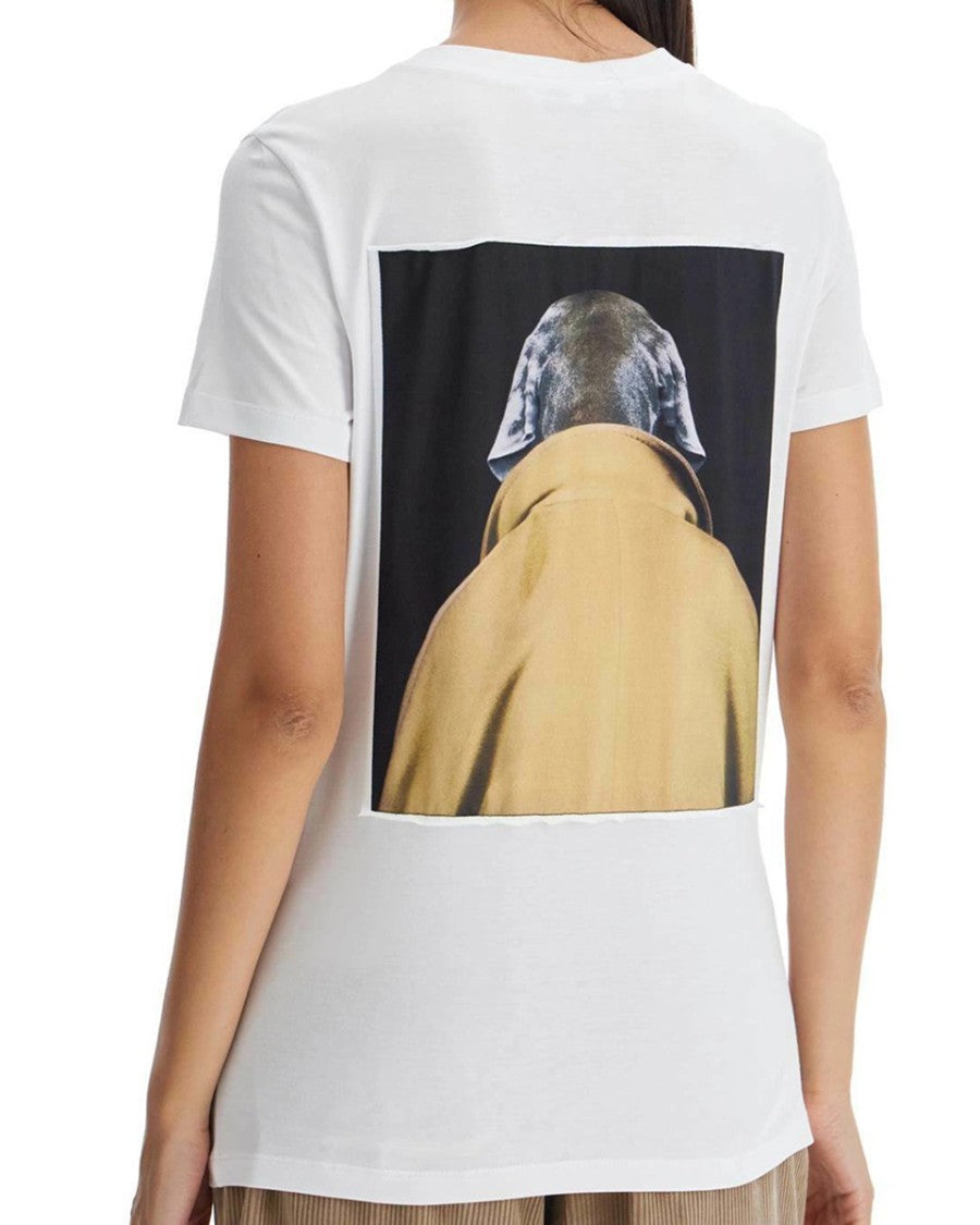 Max Mara Graphic Print Short-Sleeved T-Shirt With Classic Crew Neckline