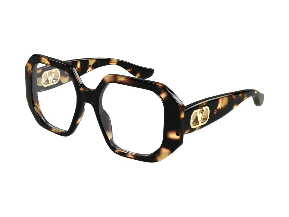 Valentino Vg0003o Tortoiseshell Acetate Oversized Geometric Eyeglasses
