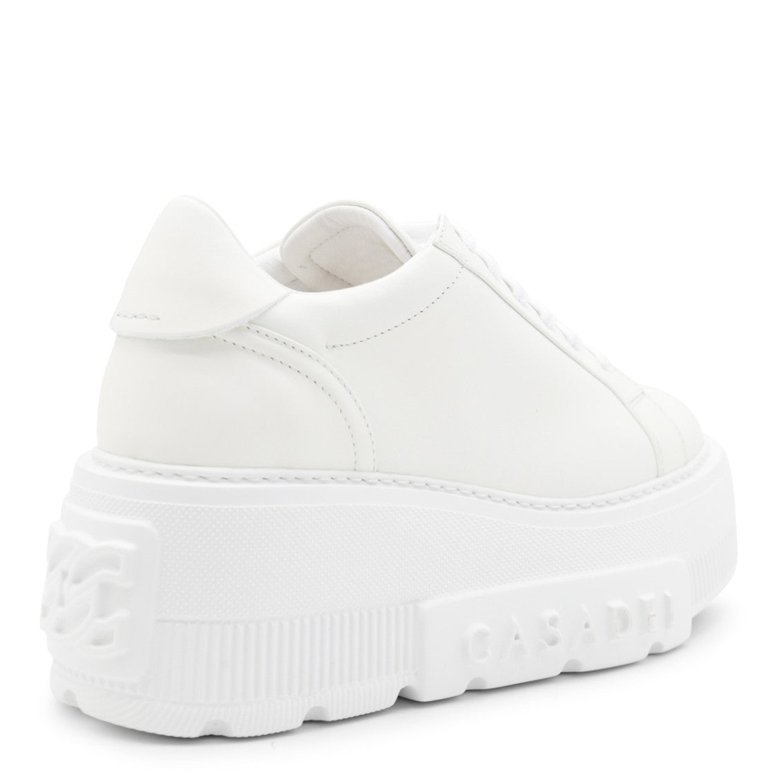 Casadei White Leather Nexus Sneakers