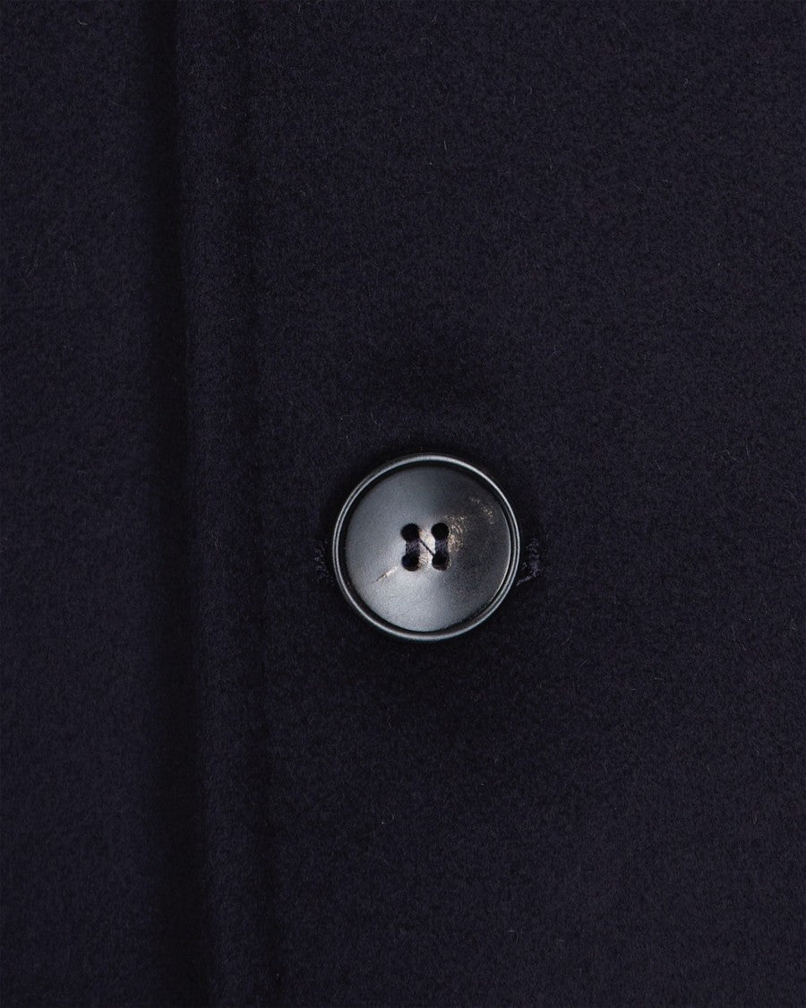 Breras Milano Single-Breasted Blue Virgin Wool Coat