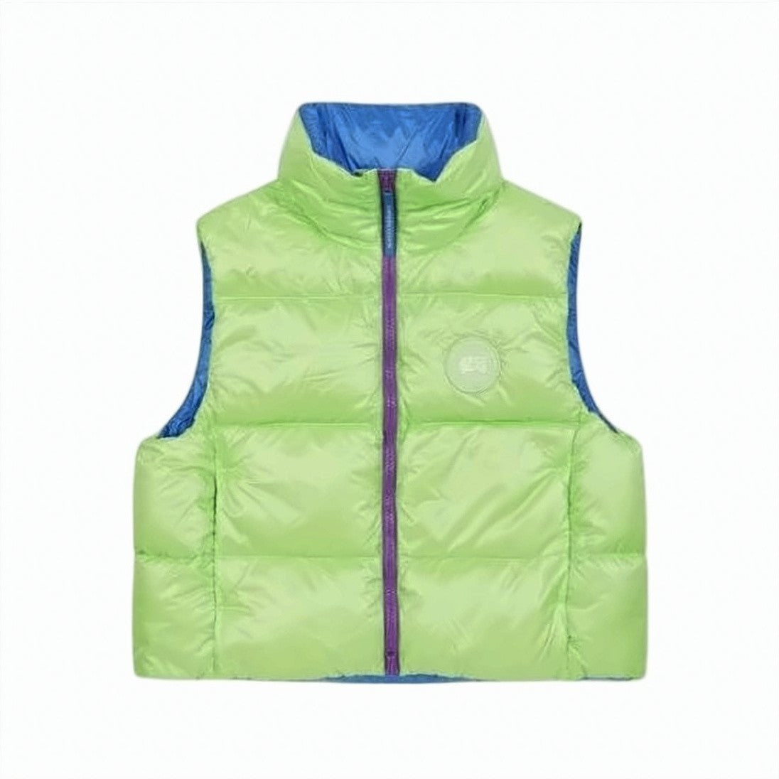 Engineered Garments Quilted Puffer Vest With High Collar
