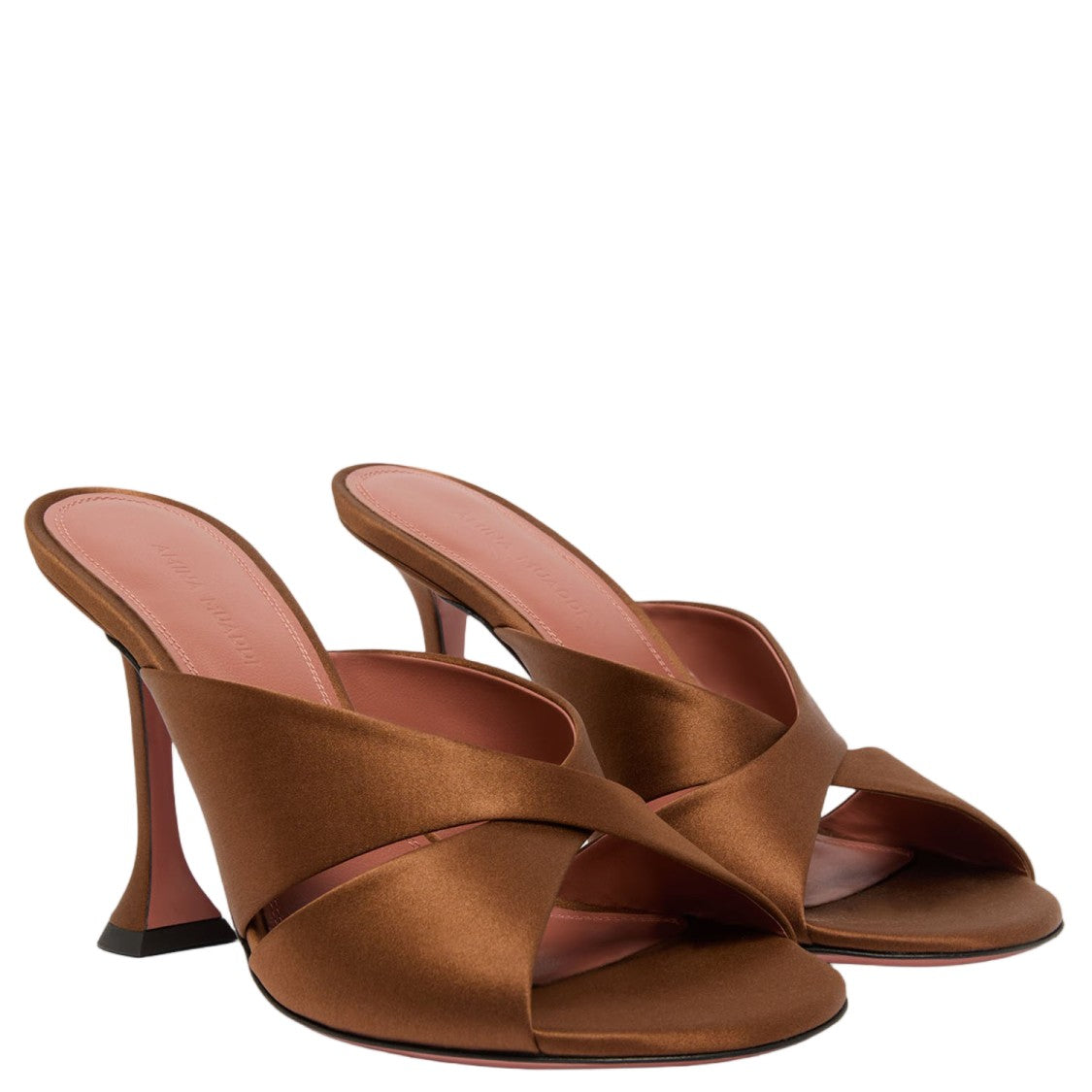 Amina Muaddi Salma Satin Sandals