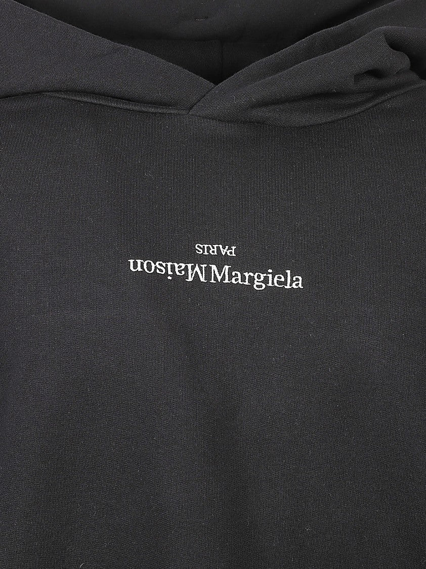 Maison Margiela Relaxed-Fit Black Hoodie With Subtle Logo