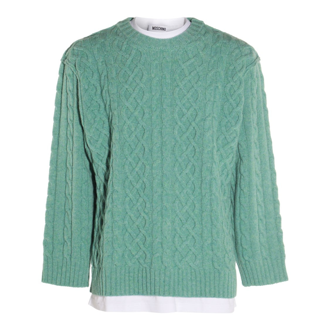 Moschino Light Green Wool Knitwear