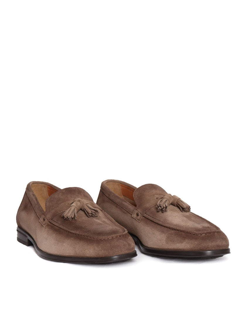 Doucal's Tassel Moccasin Loafers