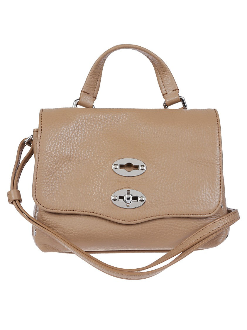 Zanellato Structured Leather Handbag With Flap Closure