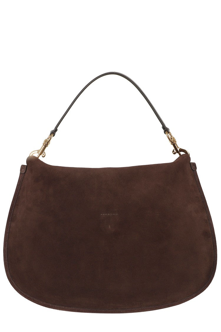 Etro Brown Pony Suede Crossbody Handbag