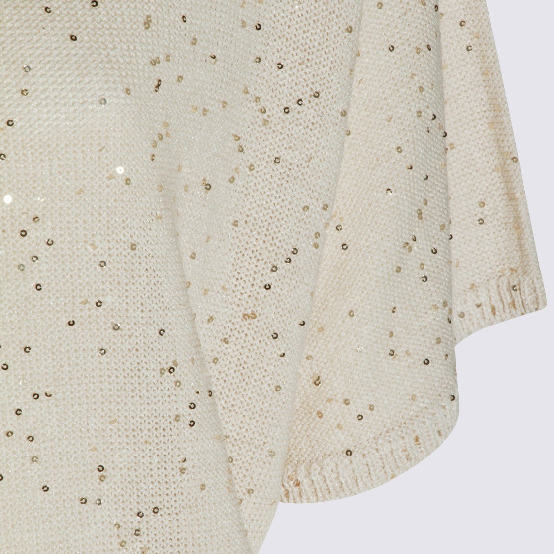 Antonelli Firenze Short-Sleeved Knitted Sweater With Subtle Sequin Detail