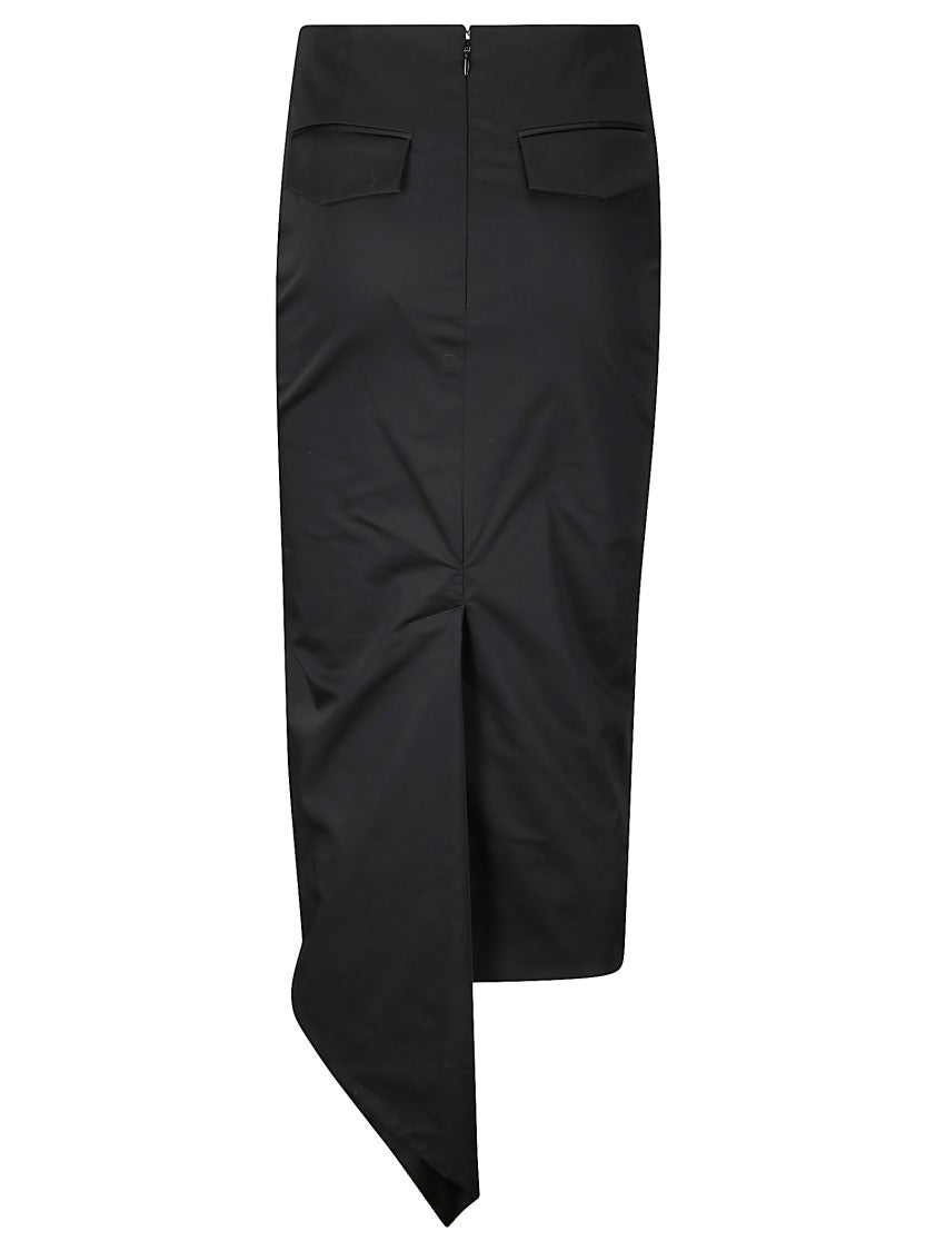 The Latest High-Waisted Cotton Midi Skirt