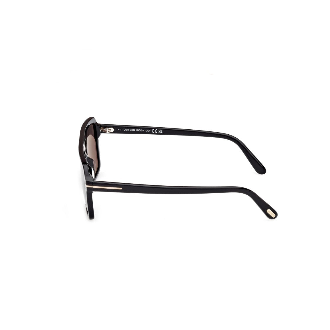 Tom Ford Oversized Rectangular Acetate Sunglasses With Metallic Accents