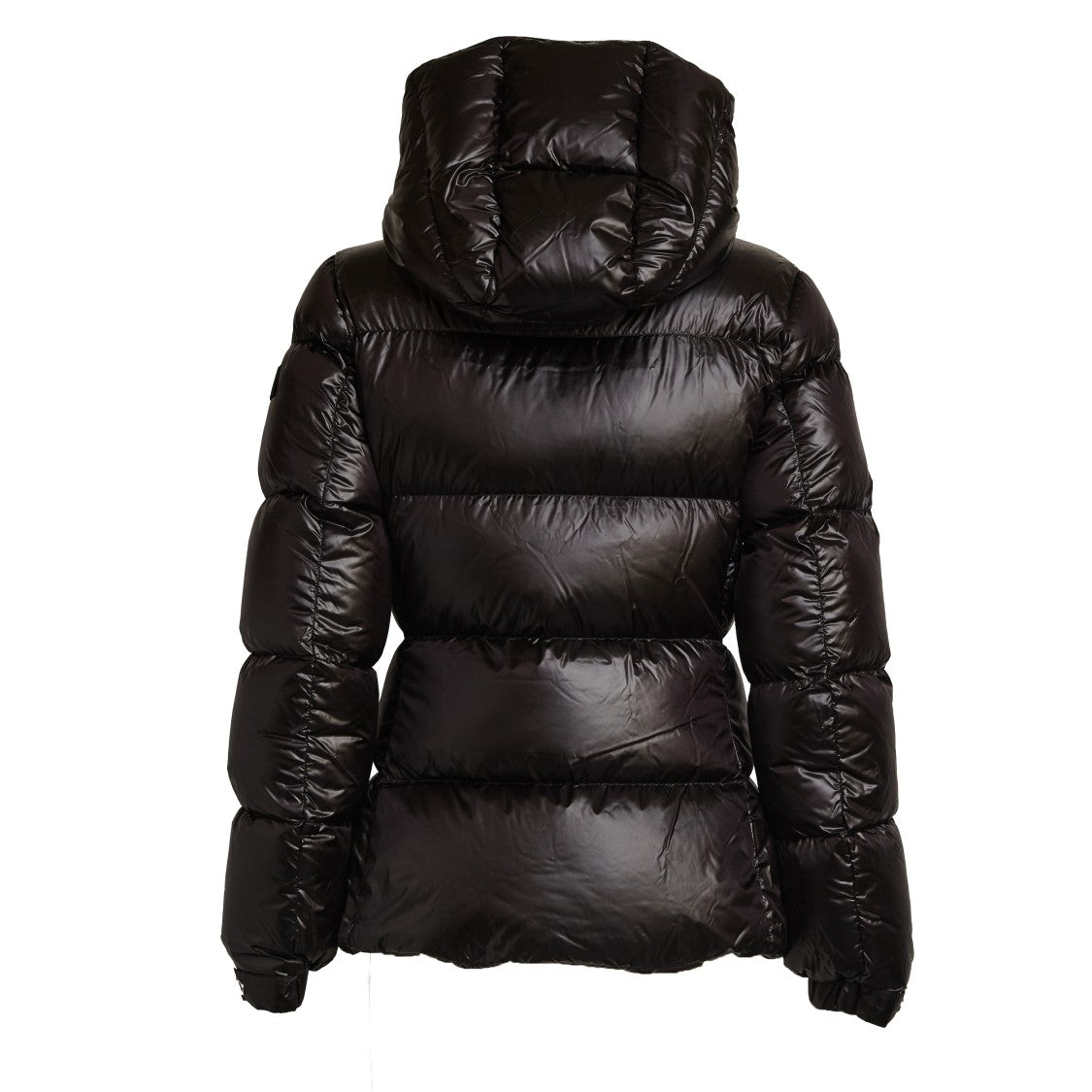 Add Sculpted Down Coat With Removable Hood And Refined Detailing