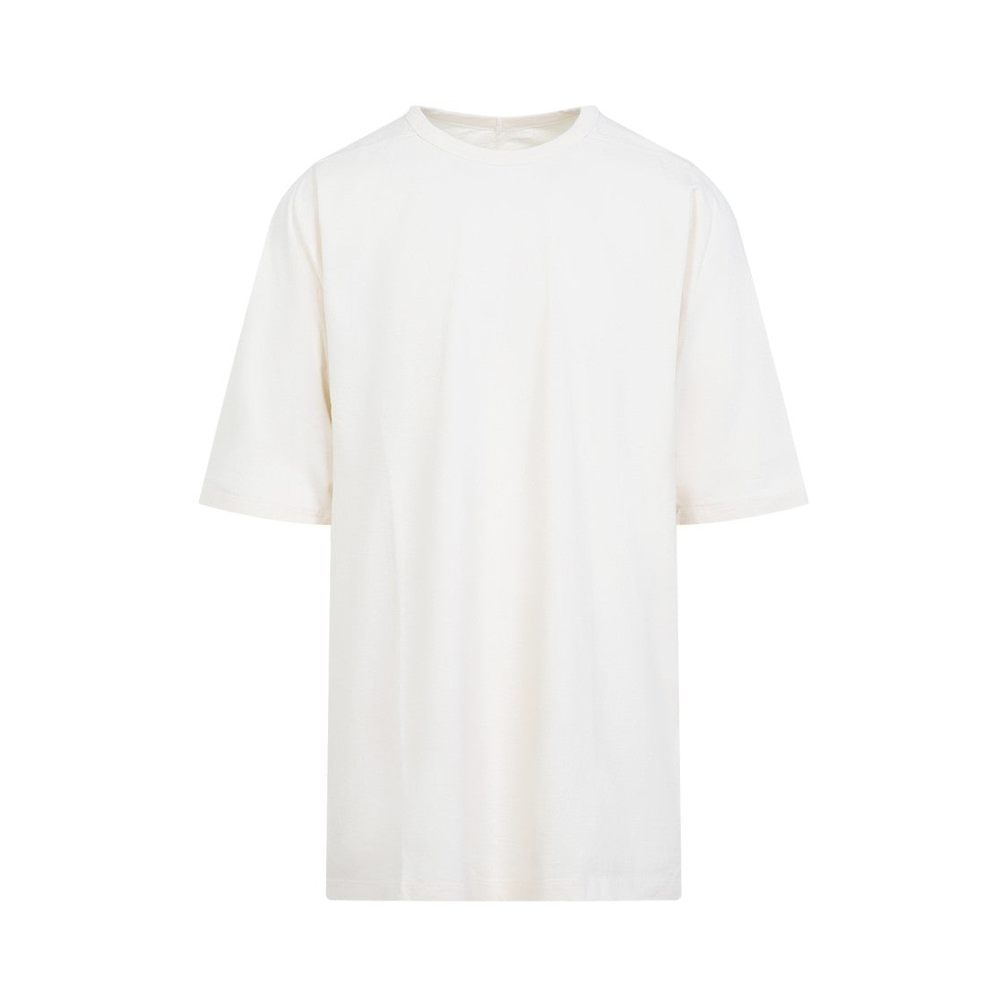 Rick Owens Natural White Cotton Jumbo Short Sleeves T-Shirt
