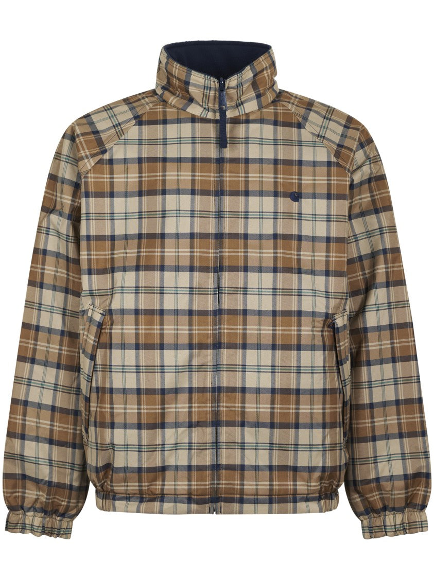 Carhartt Wip Reversible Plaid Planer Jacket With Classic High Collar