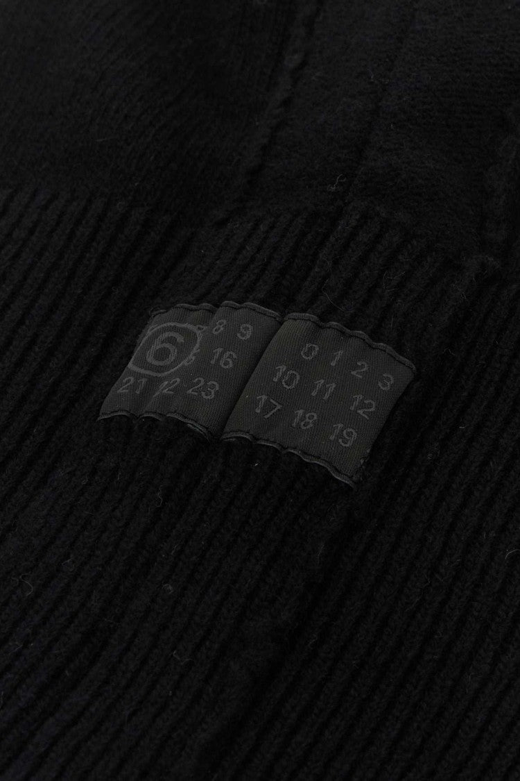 Mm6 By Maison Margiela Black Wool Blend Balaclava