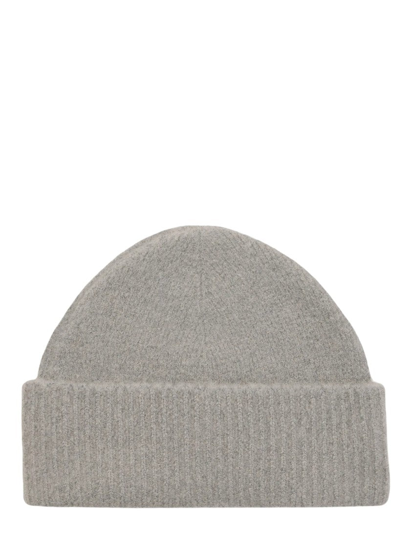 Ami Paris Quota Ami De Coeur Ribbed Beanie