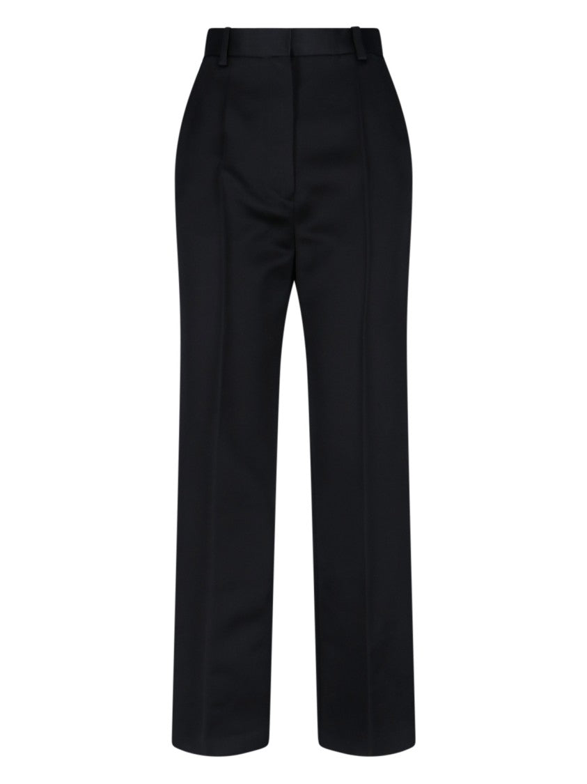 Loro Piana Straight-Leg Trousers, Black