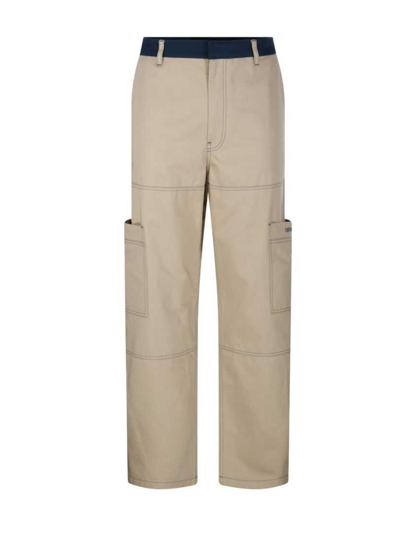 Off-White Stitch Cotgab Straight Cargo Pant
