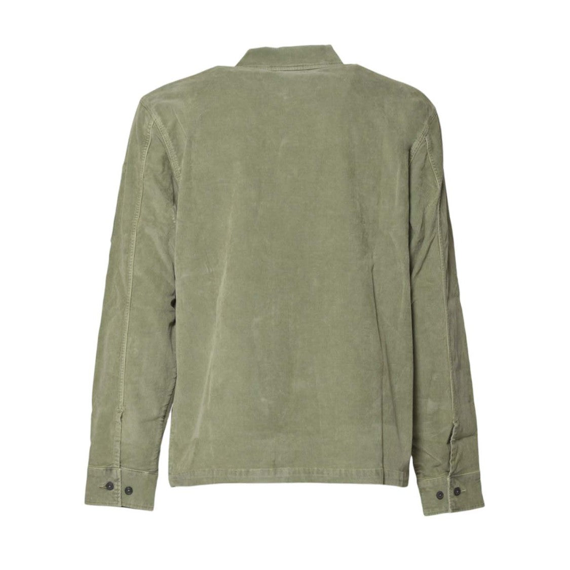 C.P. Company Long-Sleeve Utility Shirt In Muted Olive Green