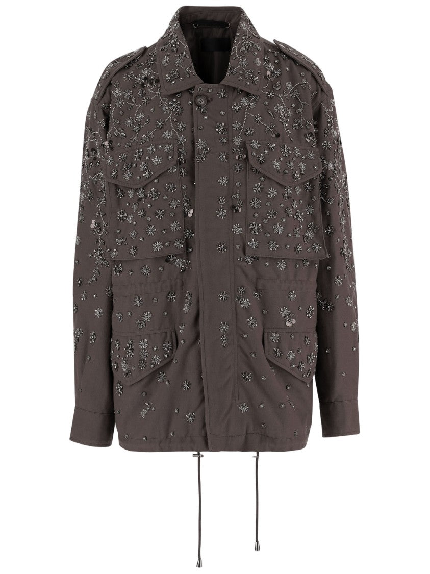 Novelle Embroidered Cotton Jacket With Appliqués